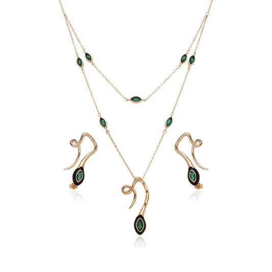 Set de collares con dijes colgantes