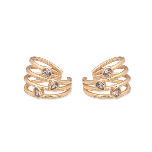 Ear Cuff Golden Serpent