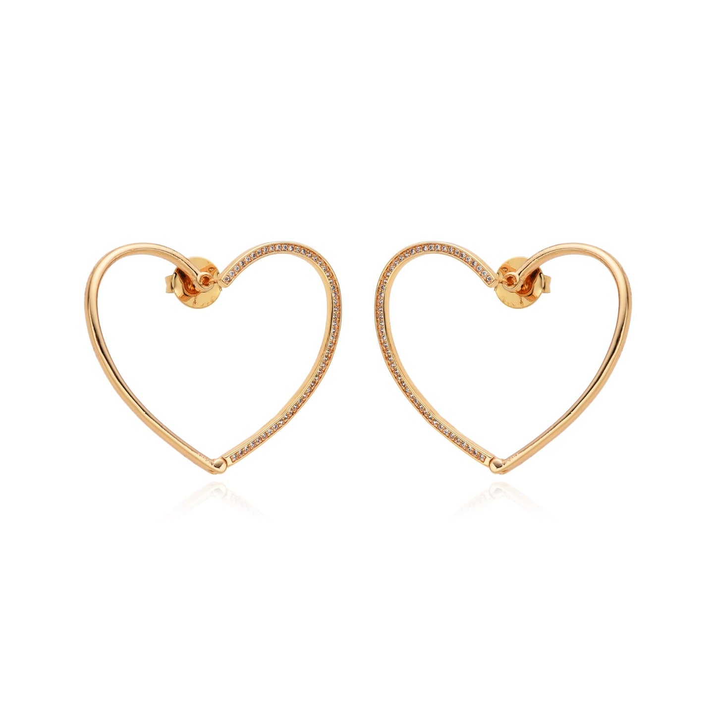 Aretes Corazón Brillante