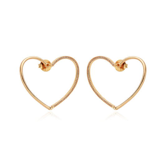 Aretes Corazón Brillante