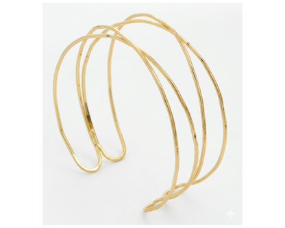 Brazalete Brazo Ajustable · Multi-Aro Entrelazado