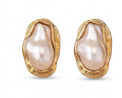 Aretes · Perla Barroca Realeza