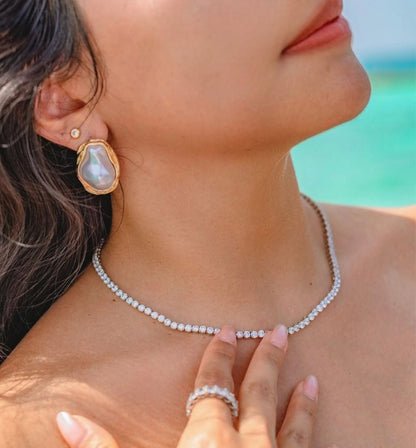 Aretes · Perla Barroca Realeza