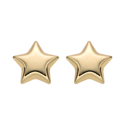 Aretes estrella dorada
