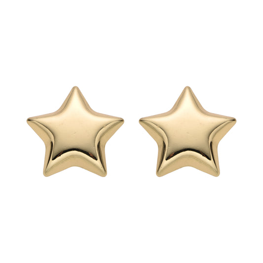 Aretes estrella dorada