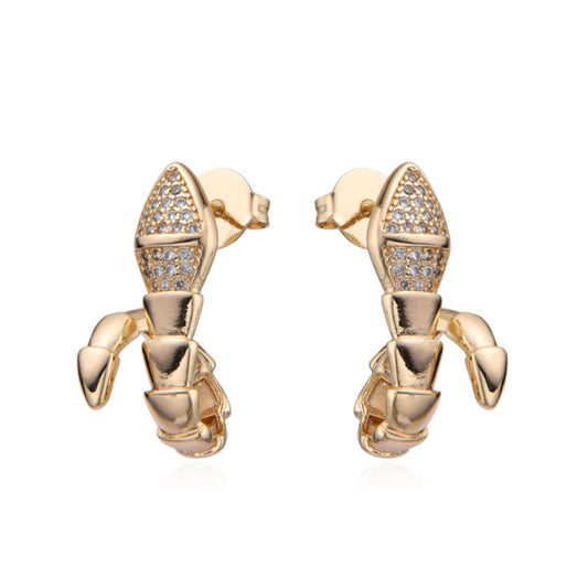 Aretes Escorpión Dorado