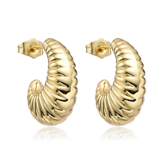 Aros Dorados Espiral Real