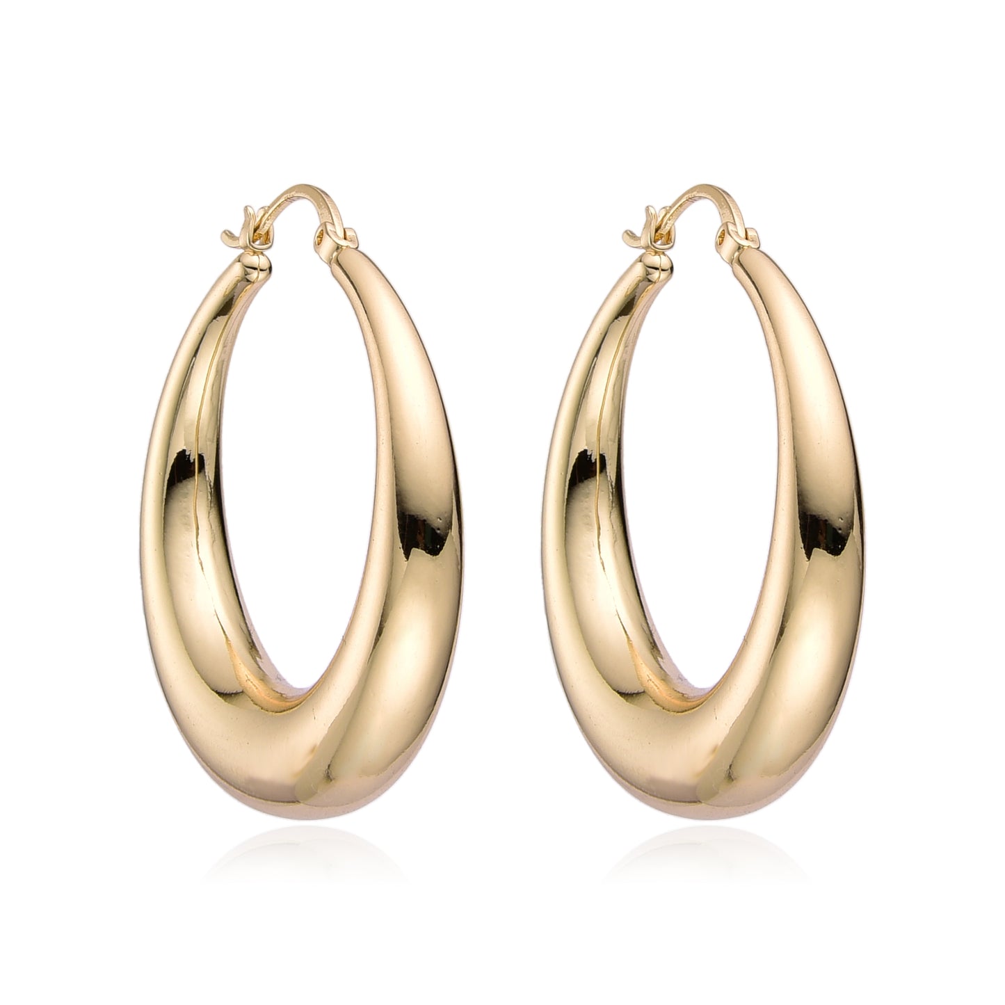 Aretes Espejo dorado