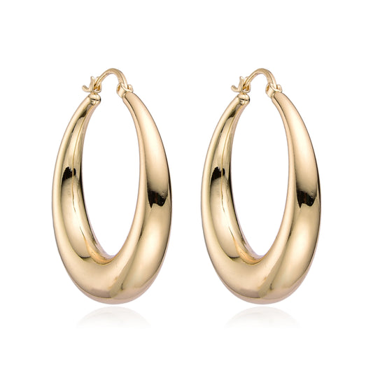 Aretes Espejo dorado