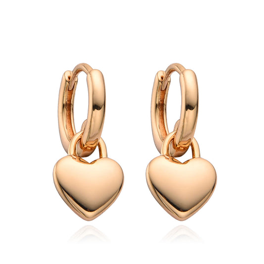 Aritos Corazón Dorado