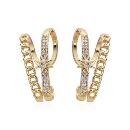 Ear Cuff Estrella Encadenada