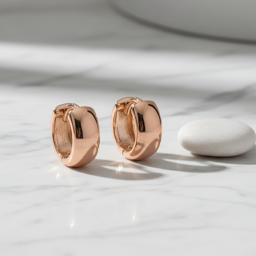 LEIPA-42 · Aretes Argolla Mini Brillo Sutil · Ambiente