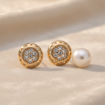 LEIPA-16 · Aretes Domo Cristales Brillantes · Ambiente