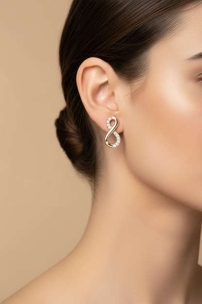 LEIPA-30 · Aretes Infinito Eterno Brillo · Modelo