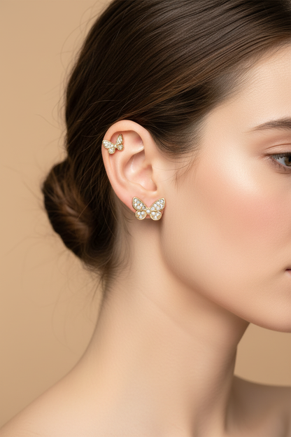 LEIPA-15 · Aretes Mariposa Circonias · Modelo