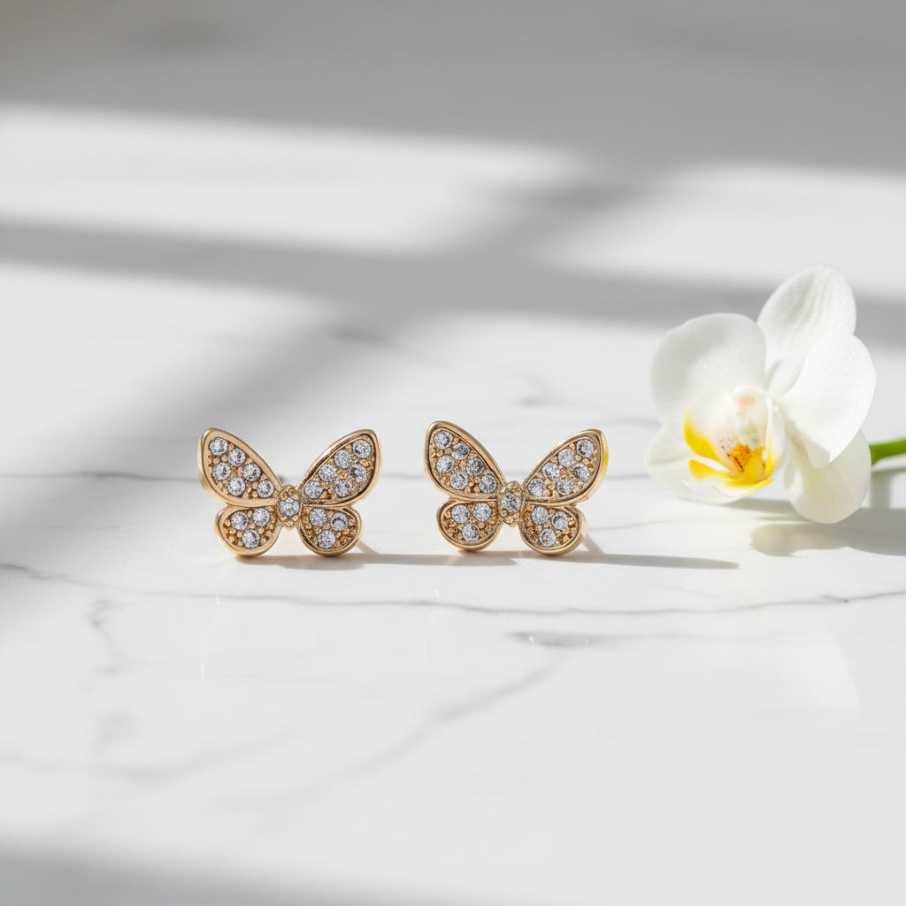 LEIPA-15 · Aretes Mariposa Circonias · Ambiente