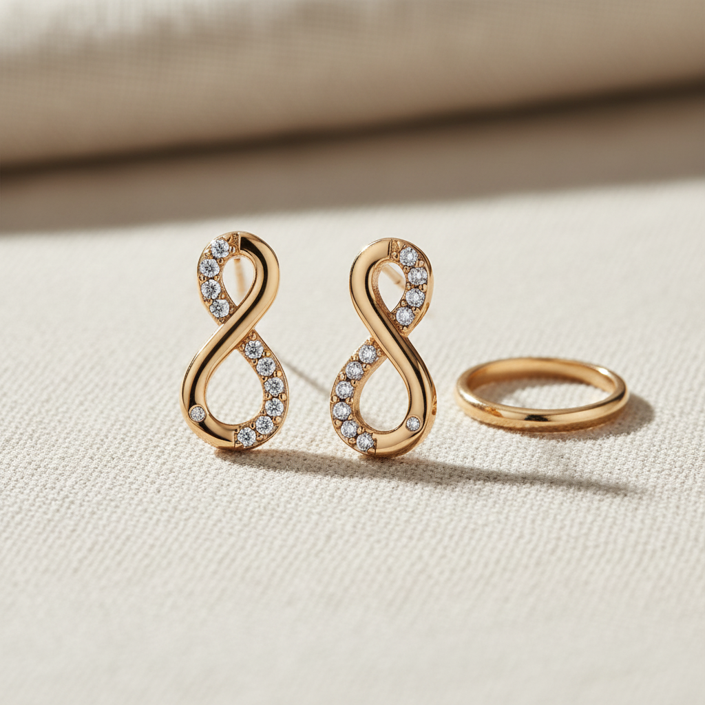 LEIPA-30 · Aretes Infinito Eterno Brillo · Ambiente